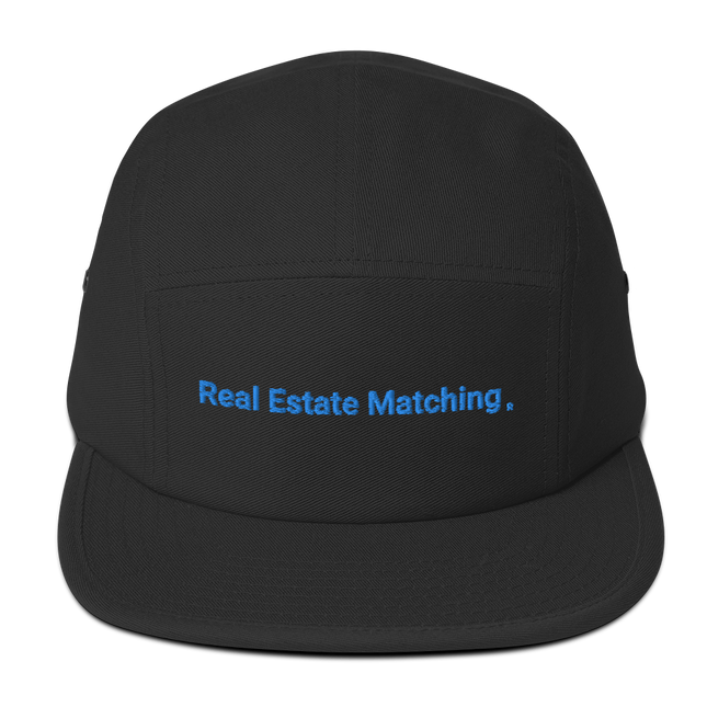 Moldova Five Panel Cap Real Estate Matching with 3 Logos