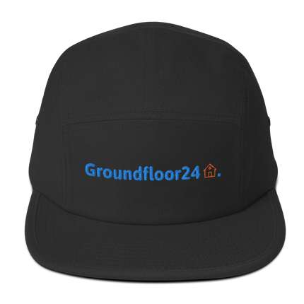 Czech Republic Five Panel Cap Groundfloor24 with 3 Logos.