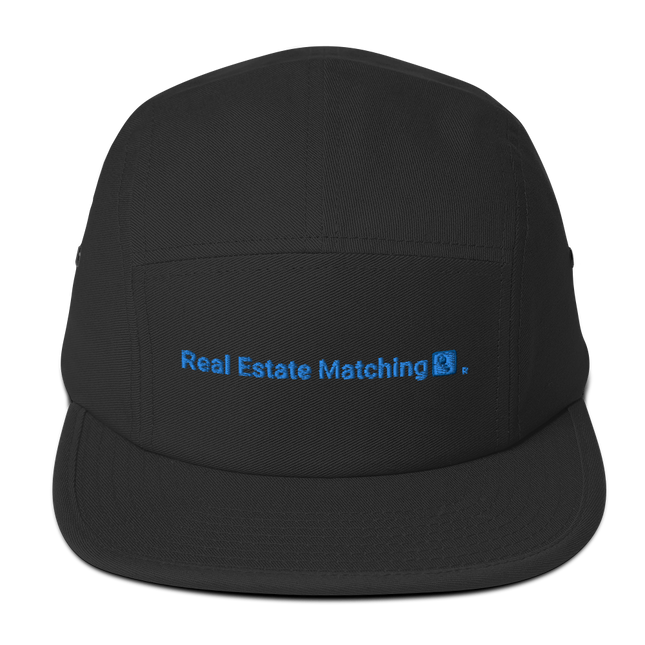 Switzerland Five Panel Cap Real Estate Matching with 3 Logos.