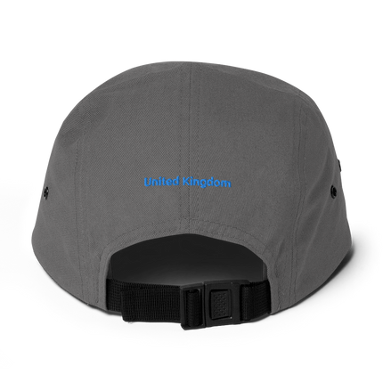 United Kingdom Five Panel Cap Real Estate Matching with 3 Logos