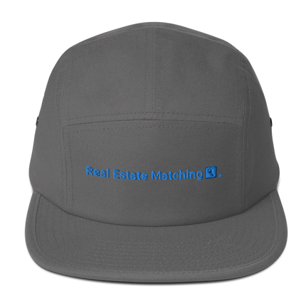 Hungary Five Panel Cap Real Estate Matching with 3 Logos.