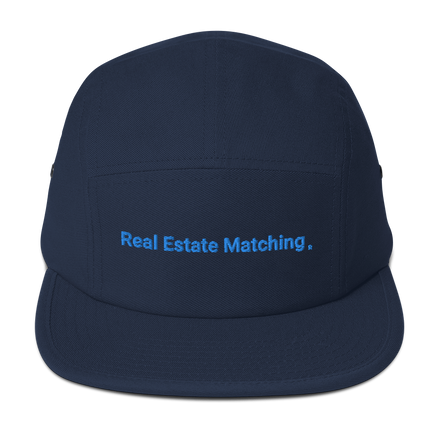 Lithuania Five Panel Cap Real Estate Matching with 3 Logos