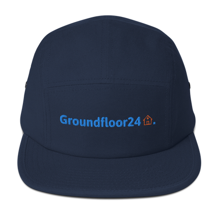 Denmark Five Panel Cap Groundfloor24 with 3 Logos.