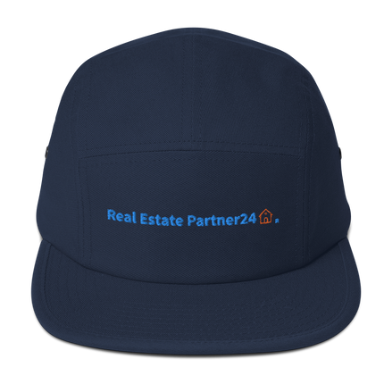 Latvia Five Panel Cap Real Estate Partner24 with 3 Logos.