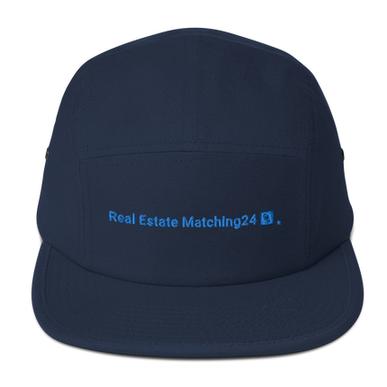 Moldova Five Panel Cap Real Estate Matching24 with 3 Logos
