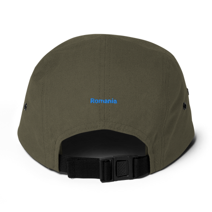 Romania Five Panel Cap Groundfloor24 with 3 Logos.