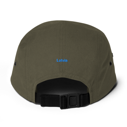 Latvia Five Panel Cap Real Estate Partner24 with 3 Logos.