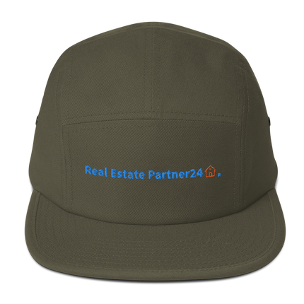 Croatia Five Panel Cap Real Estate Partner24 with 3 Logos.