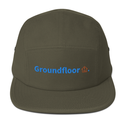Switzerland Five Panel Cap Groundfloor with 3 Logos.