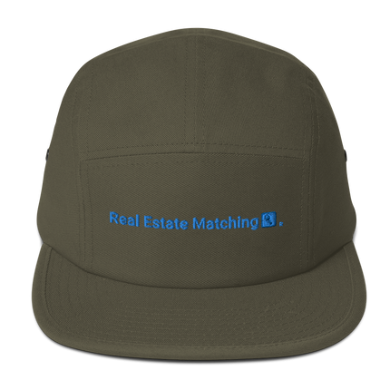Greece Five Panel Cap Real Estate Matching with 3 Logos.