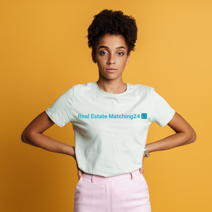 Women's Relaxed T-Shirt with Real Estate Matching24 Logo