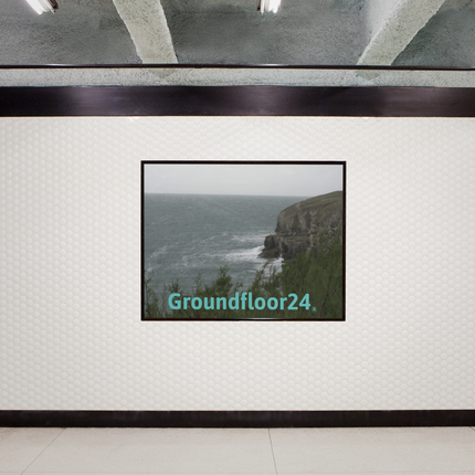 Seaside Serenity Framed poster with Groundfloor24 without House Logo