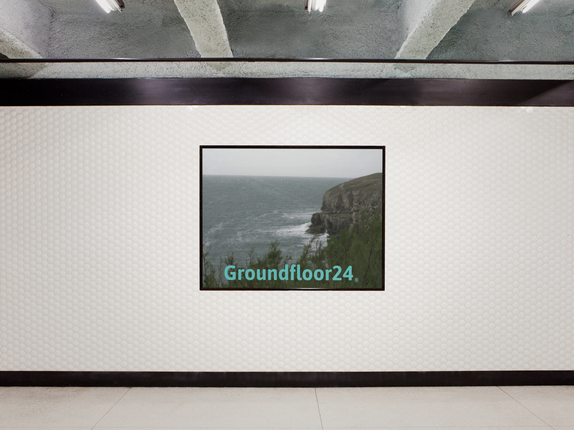 Seaside Serenity Framed poster with Groundfloor24 without House Logo