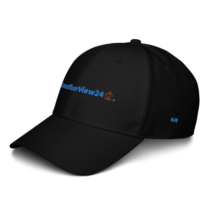 Italy adidas Dad Hat GroundfloorView24 with 3 Logos.
