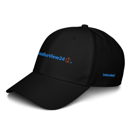 Switzerland adidas Dad Hat GroundfloorView24 with 3 Logos.