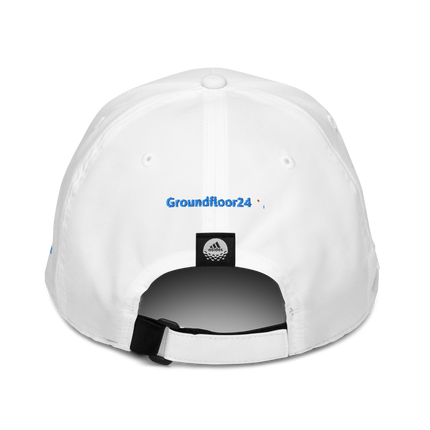 Cyprus adidas Dad Hat Groundfloor24 with 3 Logos.