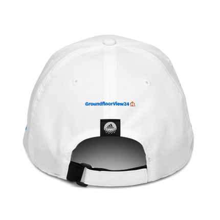 Sweden adidas Dad Hat GroundfloorView24 with 3 Logos.