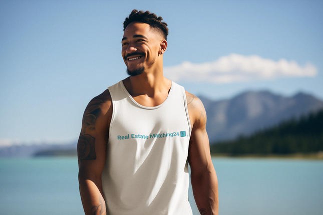 Unisex Tank Top with Real Estate Matching24 Logo