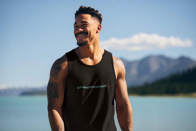 Unisex Tank Top Groundfloorview24 with House