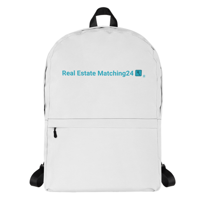 Backpack with Real Estate Matching24 Logo