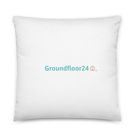 Basic Pillow with Groundfloor24 Logo