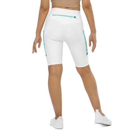 Biker Shorts with Real Estate Matching24 Logo
