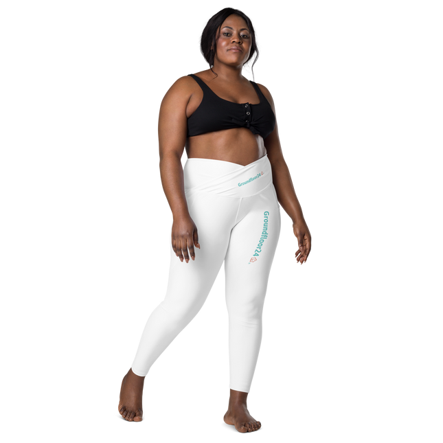 Crossover leggings with pockets with Groundfloor24 Logo