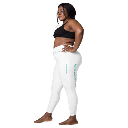 Crossover leggings with pockets with Real Estate Partner24 Logo