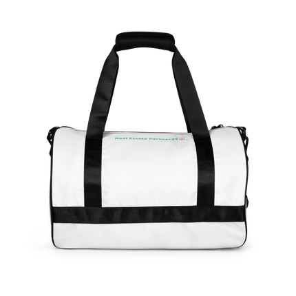 All-over print gym bag with Real Estate Partner24 Logo