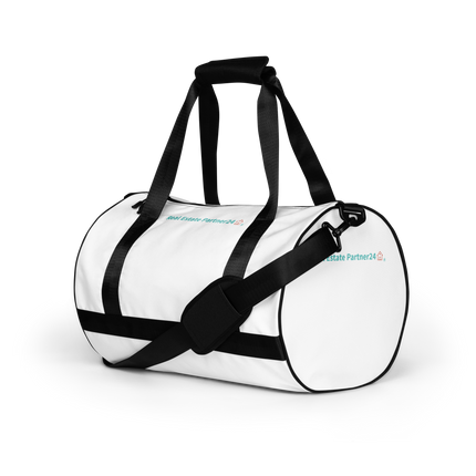 All-over print gym bag with Real Estate Partner24 Logo