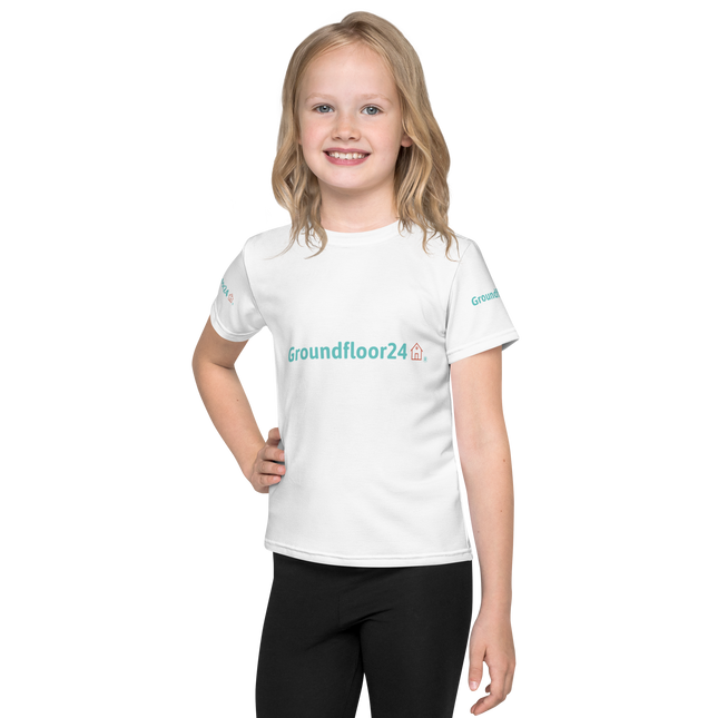 Kids crew neck t-shirt with Groundfloor24 Logo