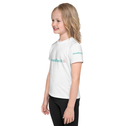Kids crew neck t-shirt with Groundfloor24 Logo
