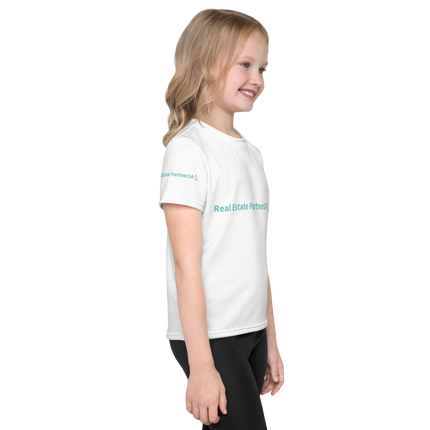 Kids crew neck t-shirt with Real Estate Partner24 Logo