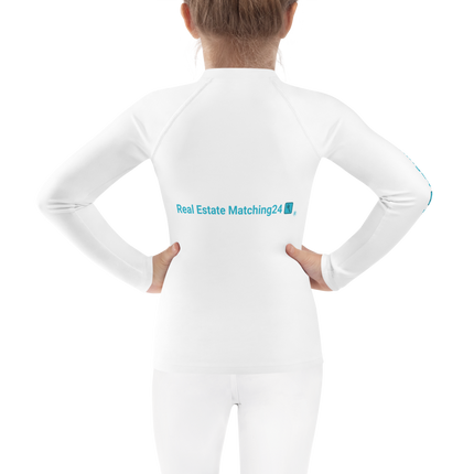 Kids Rash Guard with Real Estate Matching24 Logo