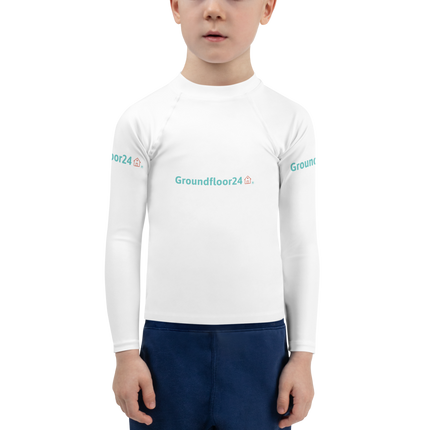 Kids Rash Guard with Groundfloor24 Logo