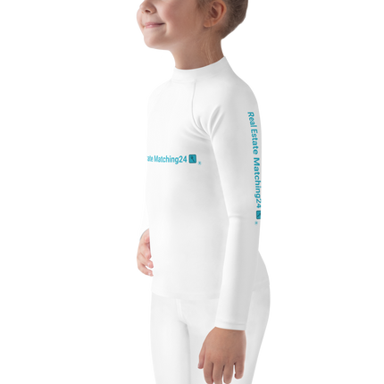 Kids Rash Guard with Real Estate Matching24 Logo