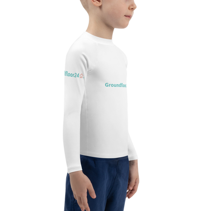 Kids Rash Guard with Groundfloor24 Logo
