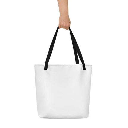 All-Over Print Large Tote Bag with Groundfloor24 Logo