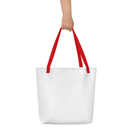 All-Over Print Large Tote Bag with Groundfloor24 Logo