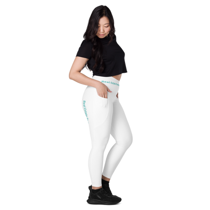 Leggings with pockets with Real Estate Partner24 Logo