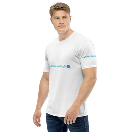 Men's t-shirt with Real Estate Matching24 Logo