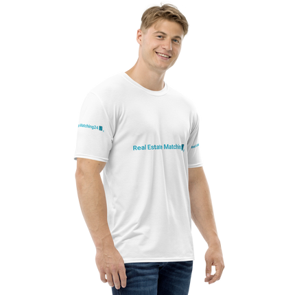 Men's t-shirt with Real Estate Matching24 Logo