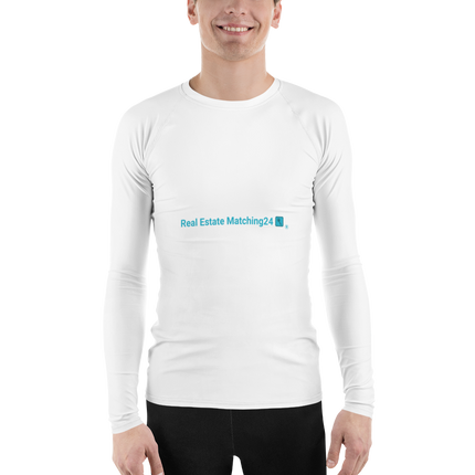 Men's Rash Guard with Real Estate Matching24 Logo