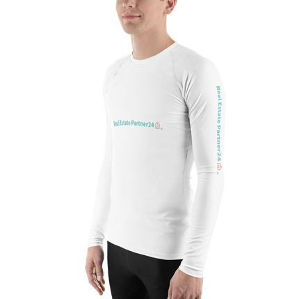 Men's Rash Guard with Real Estate Partner24 Logo
