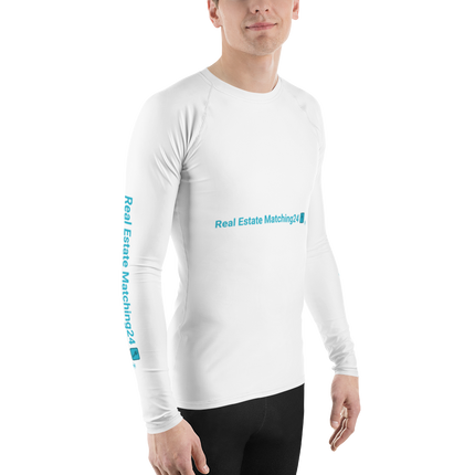 Men's Rash Guard with Real Estate Matching24 Logo