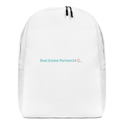 Minimalist Backpack with Real Estate Partner24 Logo