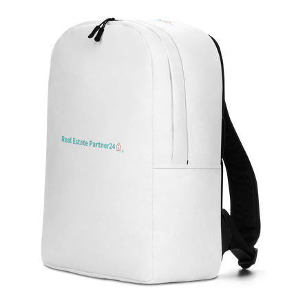 Minimalist Backpack with Real Estate Partner24 Logo