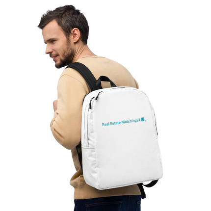Minimalist Backpack with Real Estate Matching24 Logo