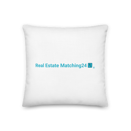 Premium Pillow with Real Estate Matching24 Logo
