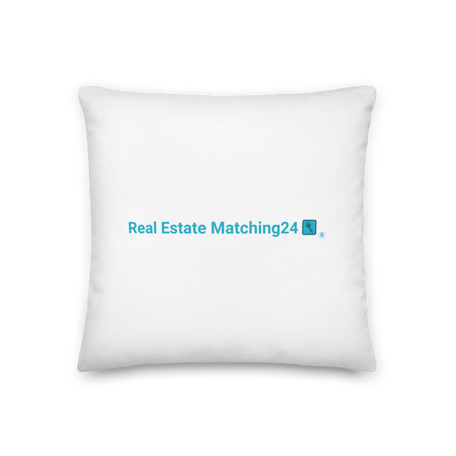 Premium Pillow with Real Estate Matching24 Logo